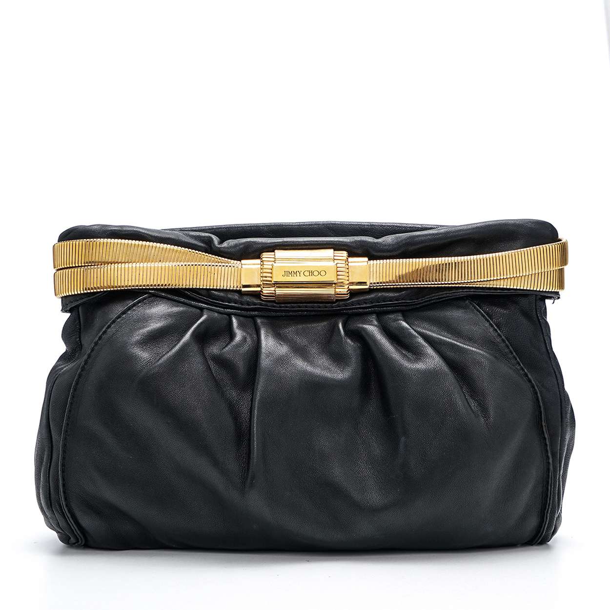 Jimmy Choo - Black Leather Pouch 